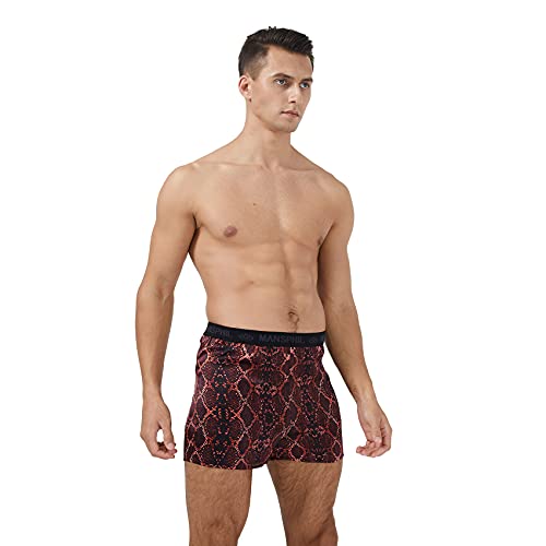 Mens Satin Boxer Shorts Sleepwear Elastic Waist Lounge Fashion Print Satin  Pajama Bottom Underwear Silk Sleep Shorts